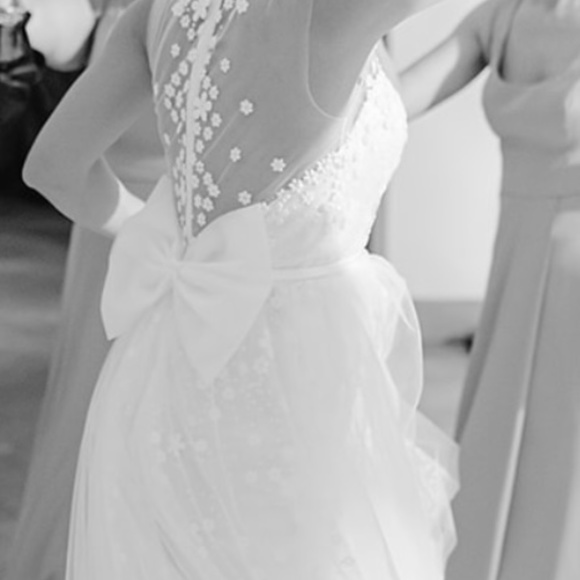 Sparkly Tulle Wedding Boho Ball Gown - Picture 6 of 7